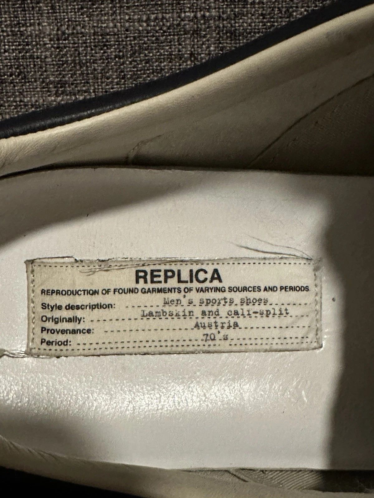 Maison Margiela Maison Margiela Replica GAT Navy Blue 10 43 Low Tops Gum Size US 10 / EU 43 - 7 Thumbnail