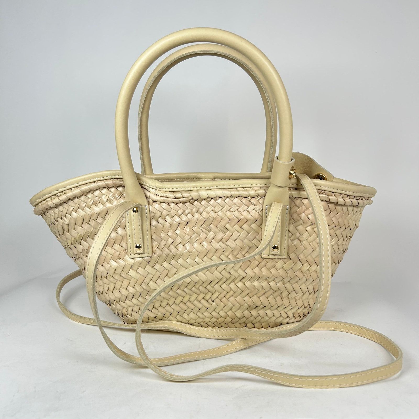 Jacquemus Jacquemus Ivory Small Le Petit Panier Soli Basket Bag Size ONE SIZE - 2 Thumbnail