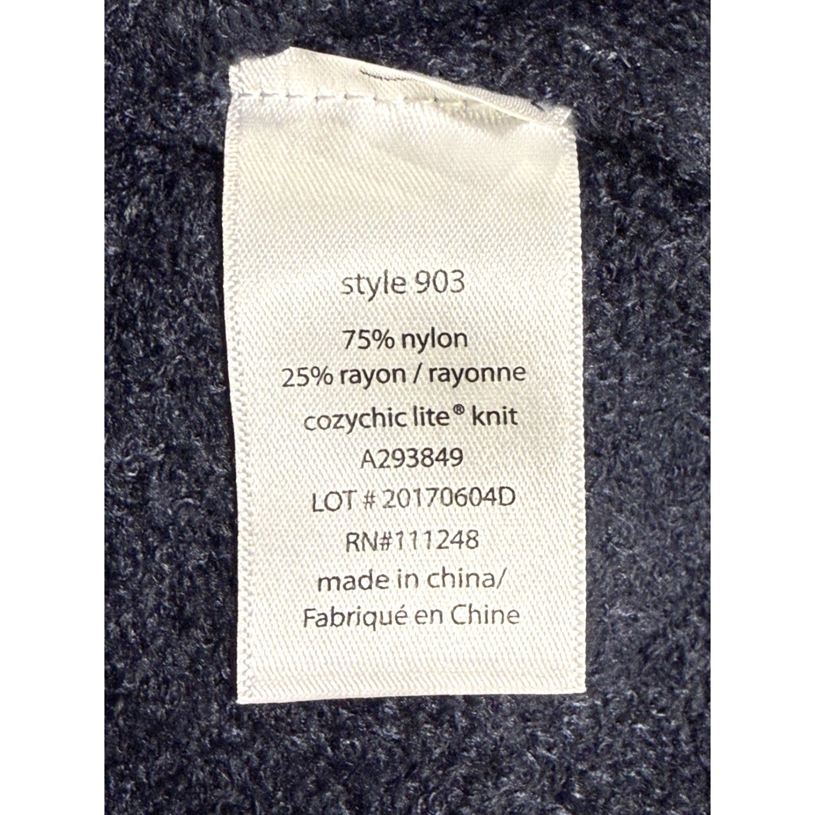 Vintage Barefoot Dreams CozyChic Lite Island Wrap Cardigan Indigo Sz Large X-Large Size L / US 10 / IT 46 - 5 Thumbnail