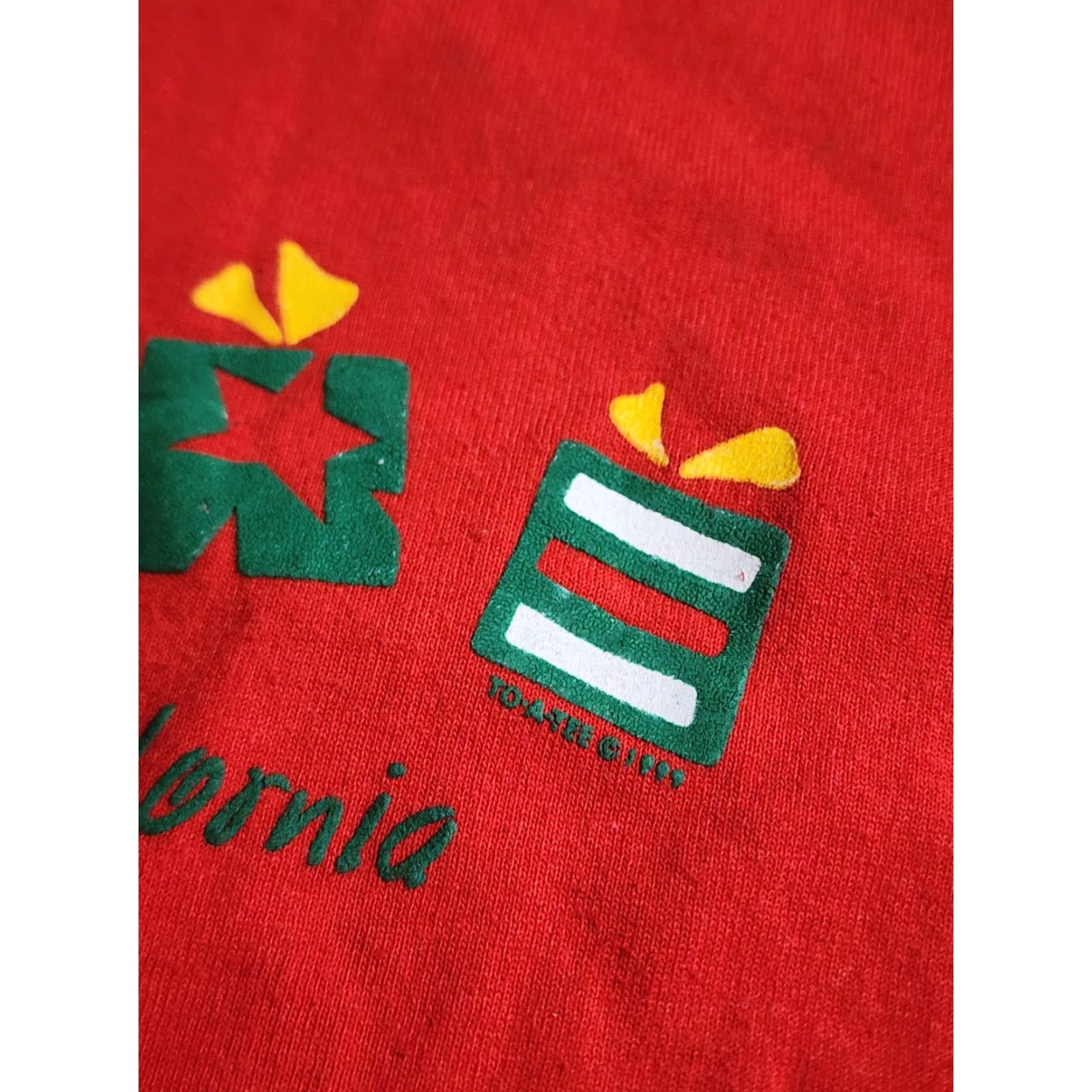 Fruit Of The Loom VINTAGE California Gift Present Travel Souvenir T Shirt 90s Mens XXL Red Cotton Blend Fruit of the Loom 1990-1999 T-Shirt Size US XXL / EU 58 / 5 - 5 Thumbnail
