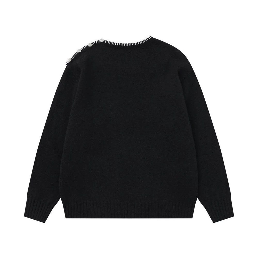 Vintage Men's retro loose casual long-sleeved round neck sweater y2k Size US M / EU 48-50 / 2 - 1 Thumbnail