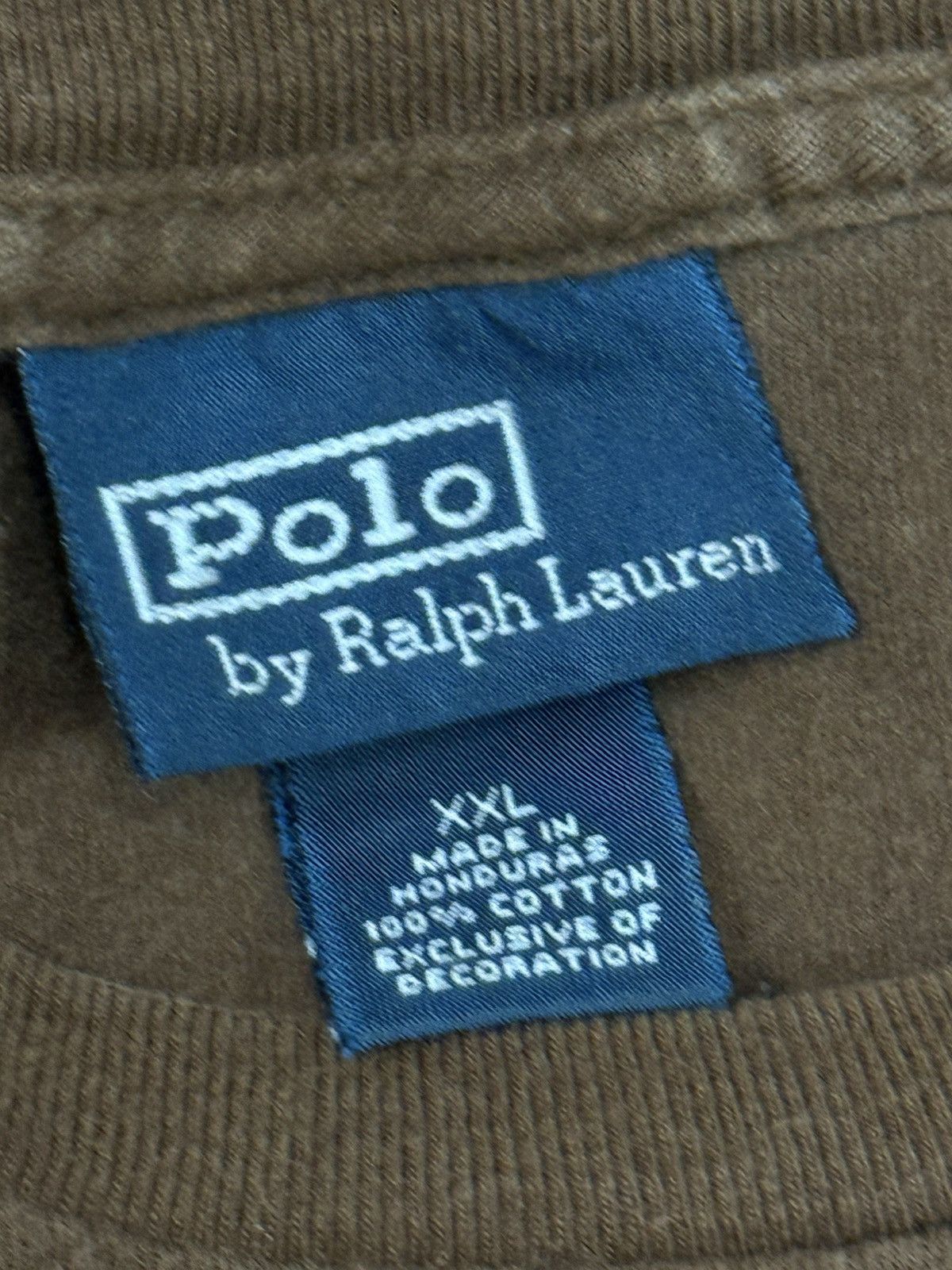 Polo Ralph Lauren Polo Ralph Lauren Coffee Mocha Brown Logo Pony Tee 2XL XXL Size US XXL / EU 58 / 5 - 3 Thumbnail