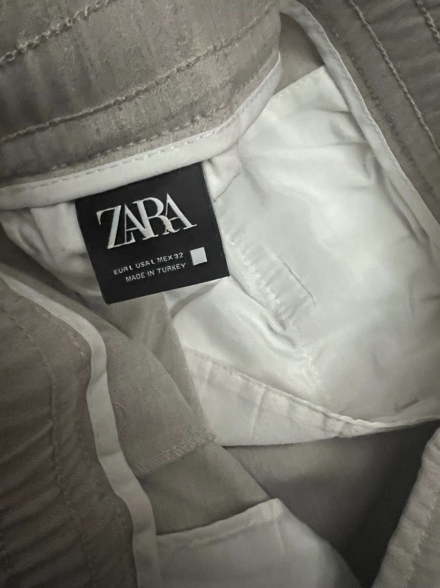Zara Zara grey men’s pants large Size US 33 - 3 Thumbnail