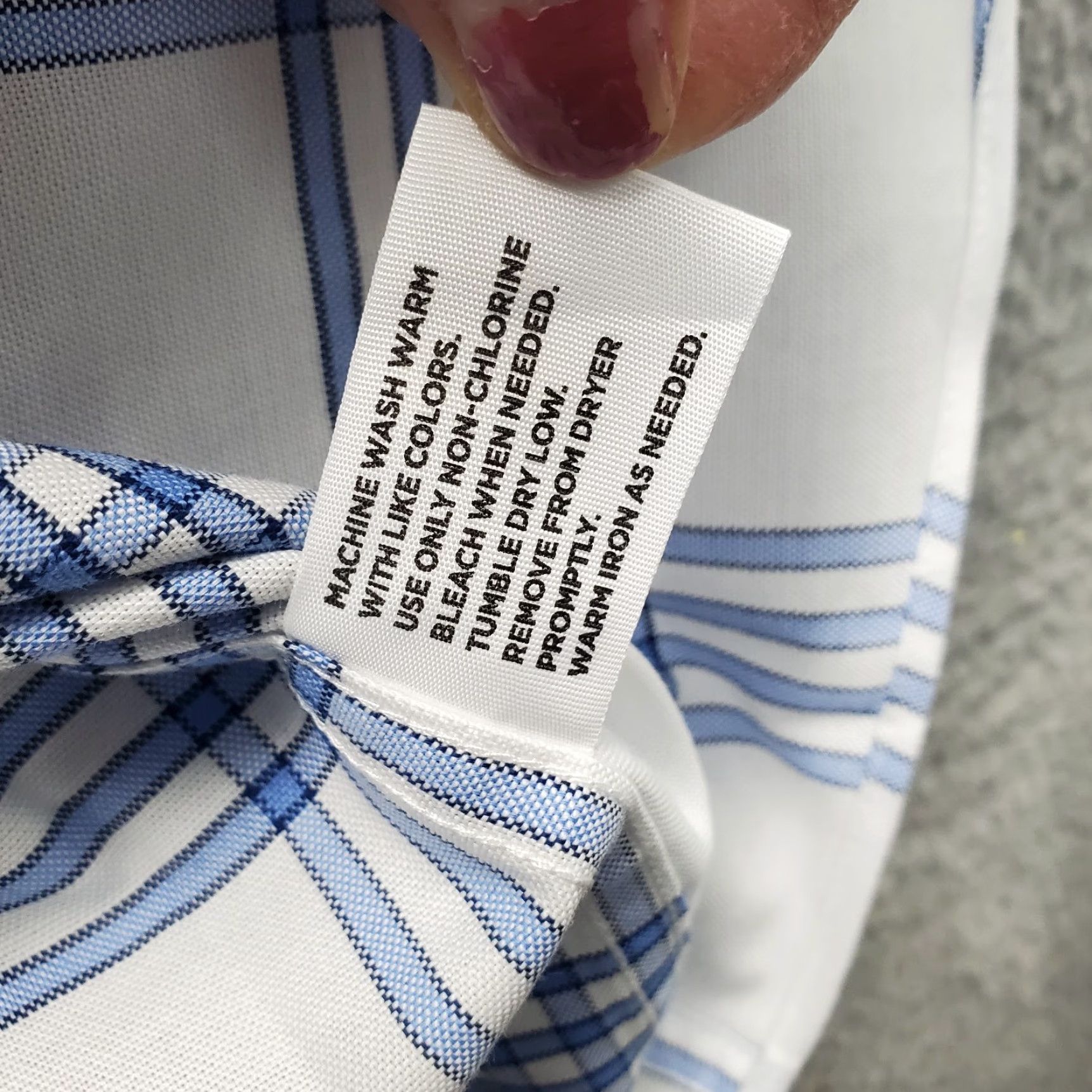 Stafford Stafford Mens Dress Shirt XL Multi Plaid Regular Collar Button Down Size 46R - 7 Thumbnail