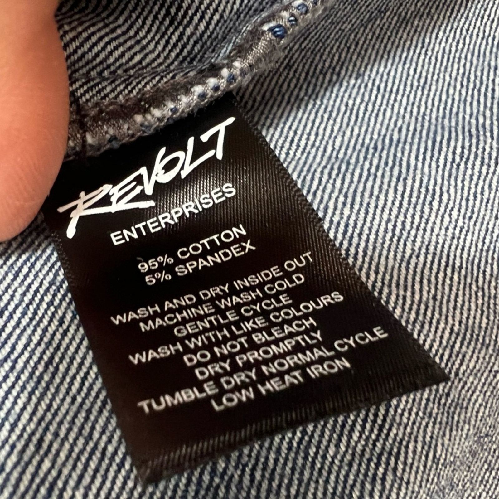 REVOLVE Revolt The Tubbo Moment Unisex By The Sea Jean Jacket CLEAN Size S / US 4 / IT 40 - 7 Thumbnail