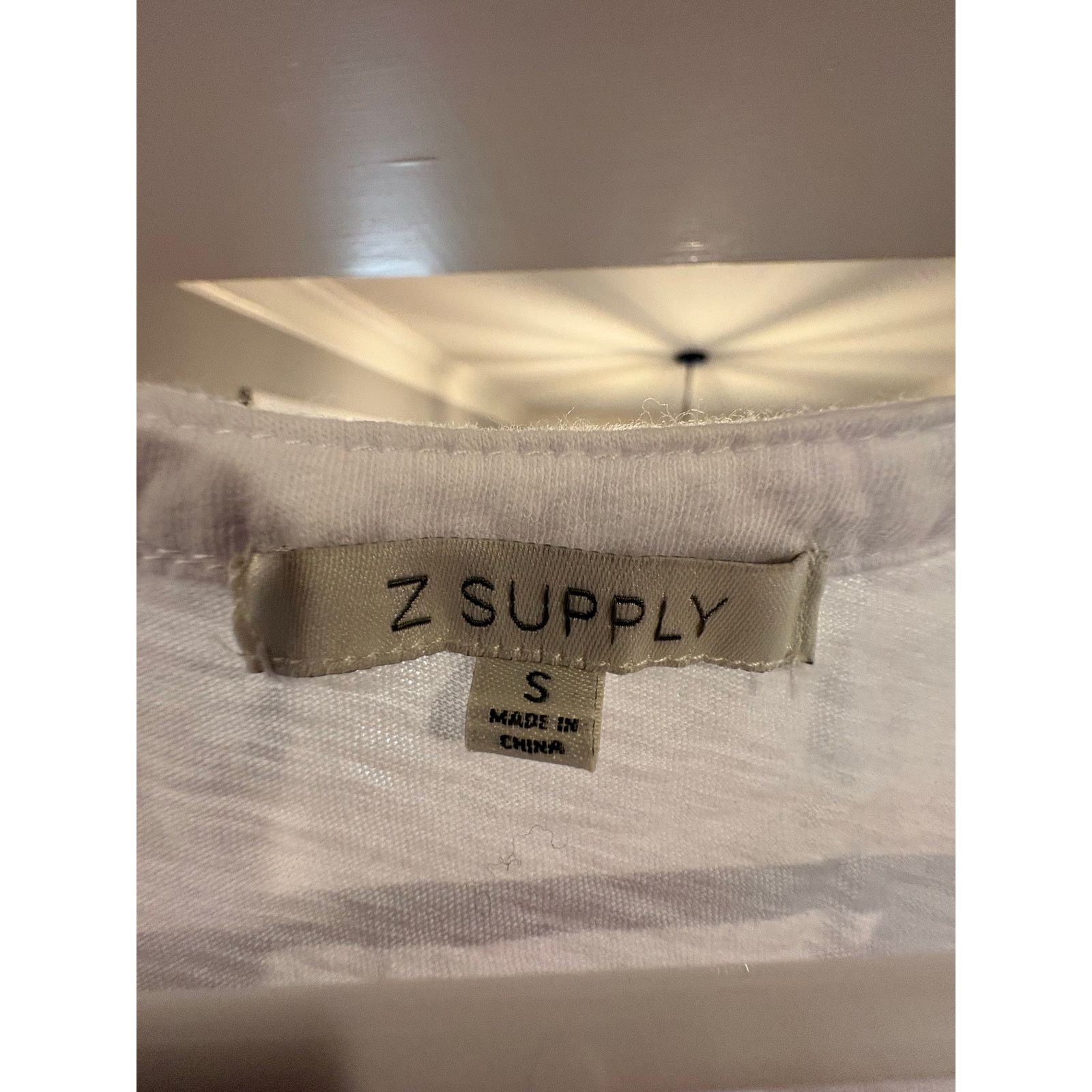 Z Supply Z Supply White V-Neck Tunic Top Small Short Sleeve Size S / US 4 / IT 40 - 3 Thumbnail