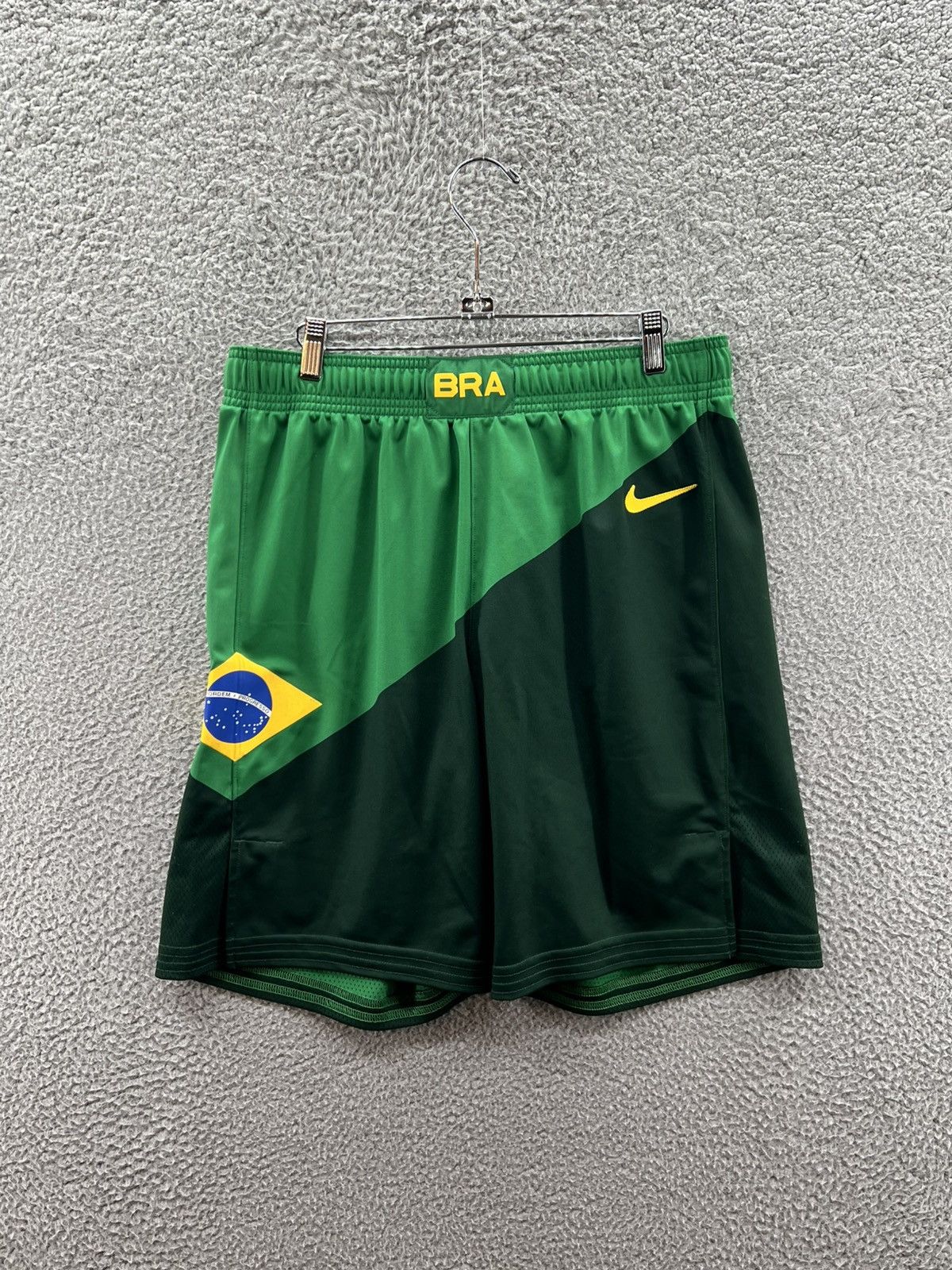 Nike Nike 2020 Tokyo Olympics Game Issued Brazil Green Shorts 38 Size US 38 / EU 54 - 1 Thumbnail