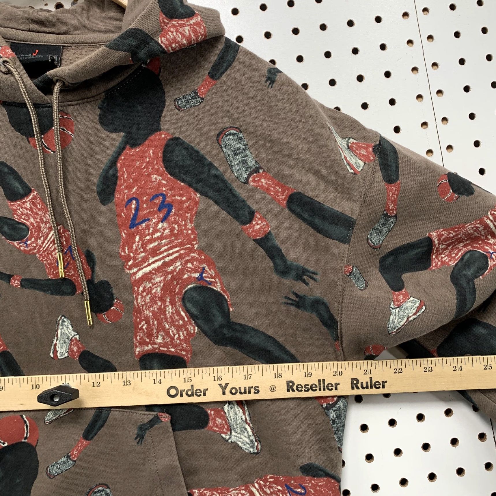 Jordan Brand Jordan Jumpman Hoodie Sweatshirt Mens Small Brown All Over Print Long Sleeve Size US S / EU 44-46 / 1 - 4 Thumbnail