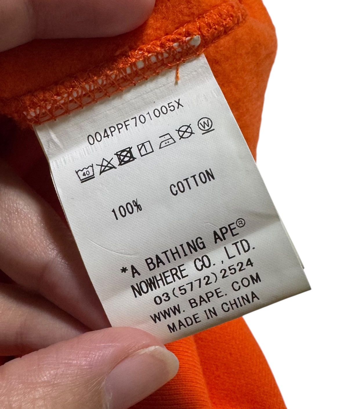 Bape BAPE Pullover hooded Orange Size US L / EU 52-54 / 3 - 8 Thumbnail