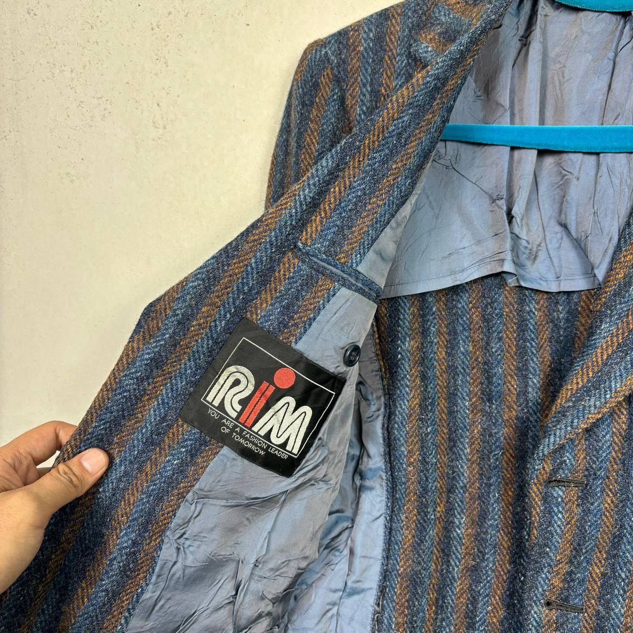 Harris Tweed Vintage Harris Tweed Wool Blazer 80s Herringbone Jacket Size 36R - 5 Thumbnail