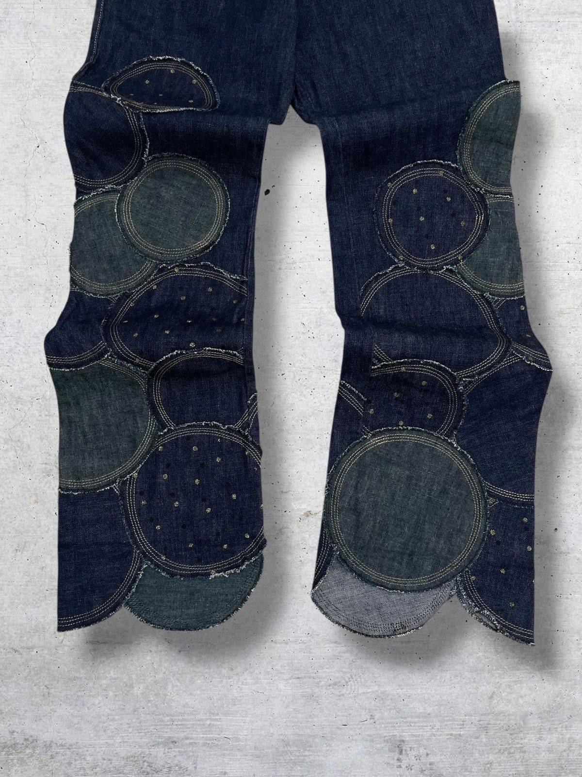 Tornado Mart VINTAGE GARDE COLLECTIVE OG JAPAN DESIGNER AVANTGARDE DENIM Size US 28 / EU 44 - 3 Thumbnail