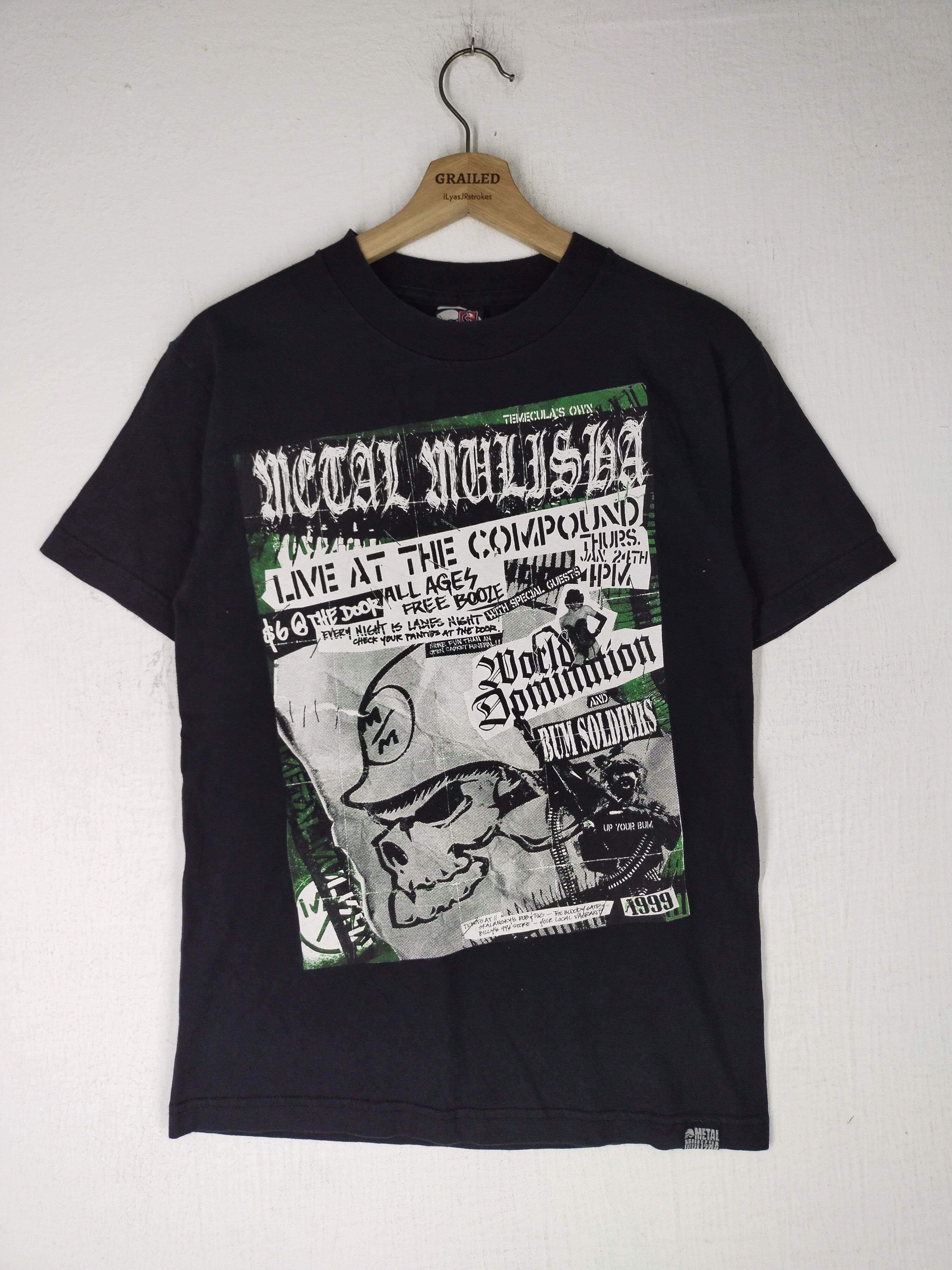 Metal Mulisha 00's Vtg Punk Bum Soldiers Shirt Tee Size US S / EU 44-46 / 1 - 1 Thumbnail