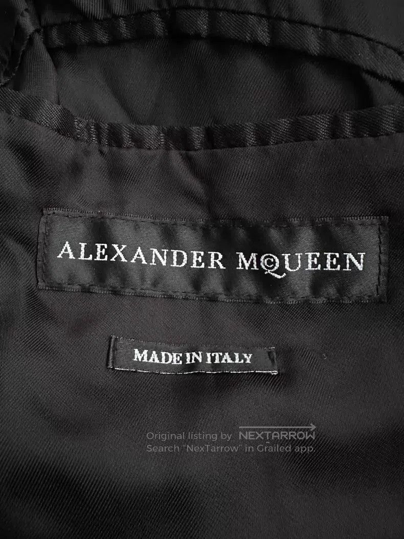 Alexander McQueen ALEXANDER MCQUEEN Silver Threaded Wool Pocket Jacket i Size US M / EU 48-50 / 2 - 6 Thumbnail