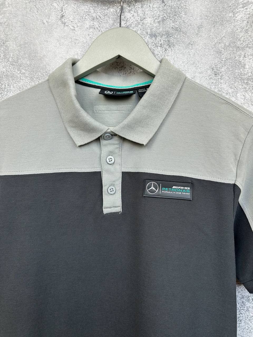 Mercedes-Benz Mercedes AMG Petronas Formula One Team Polo Shirt Grey/Black Size US S / EU 44-46 / 1 - 4 Thumbnail