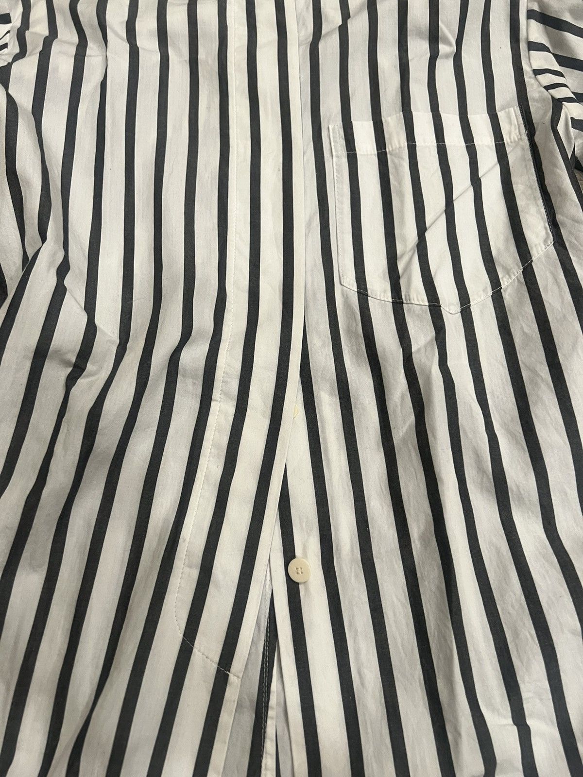Issey Miyake Issey Miyake 80s Brush tag Band Striped Button Up Shirt Size US M / EU 48-50 / 2 - 2 Thumbnail