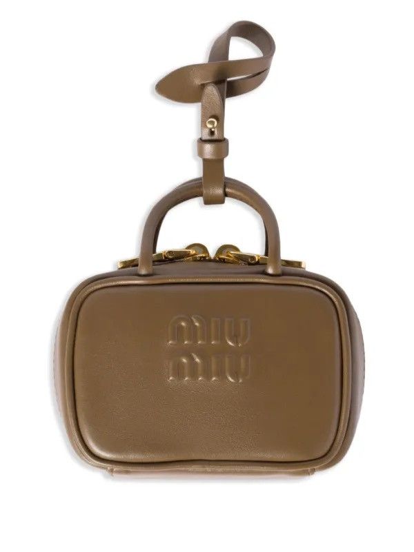 Miu Miu 🔥RARE🔥Brown Leather Mini Bag Tote Pouch Accessorie Size ONE SIZE - 1 Thumbnail