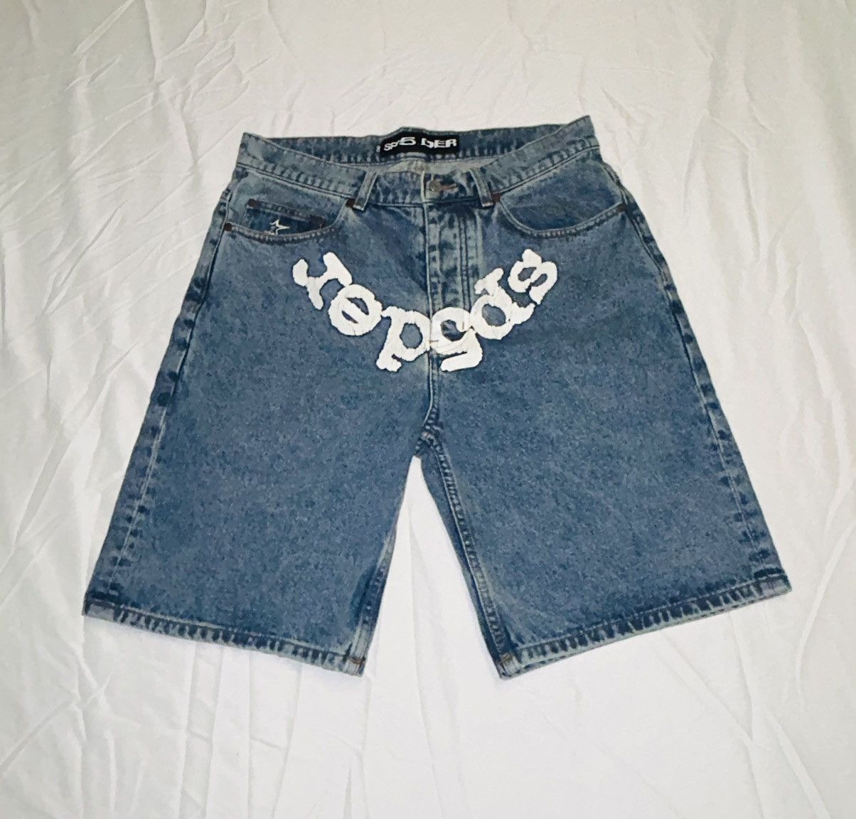 Sp5der Sp5der denim shorts/jorts Size US 30 / EU 46 - 3 Thumbnail