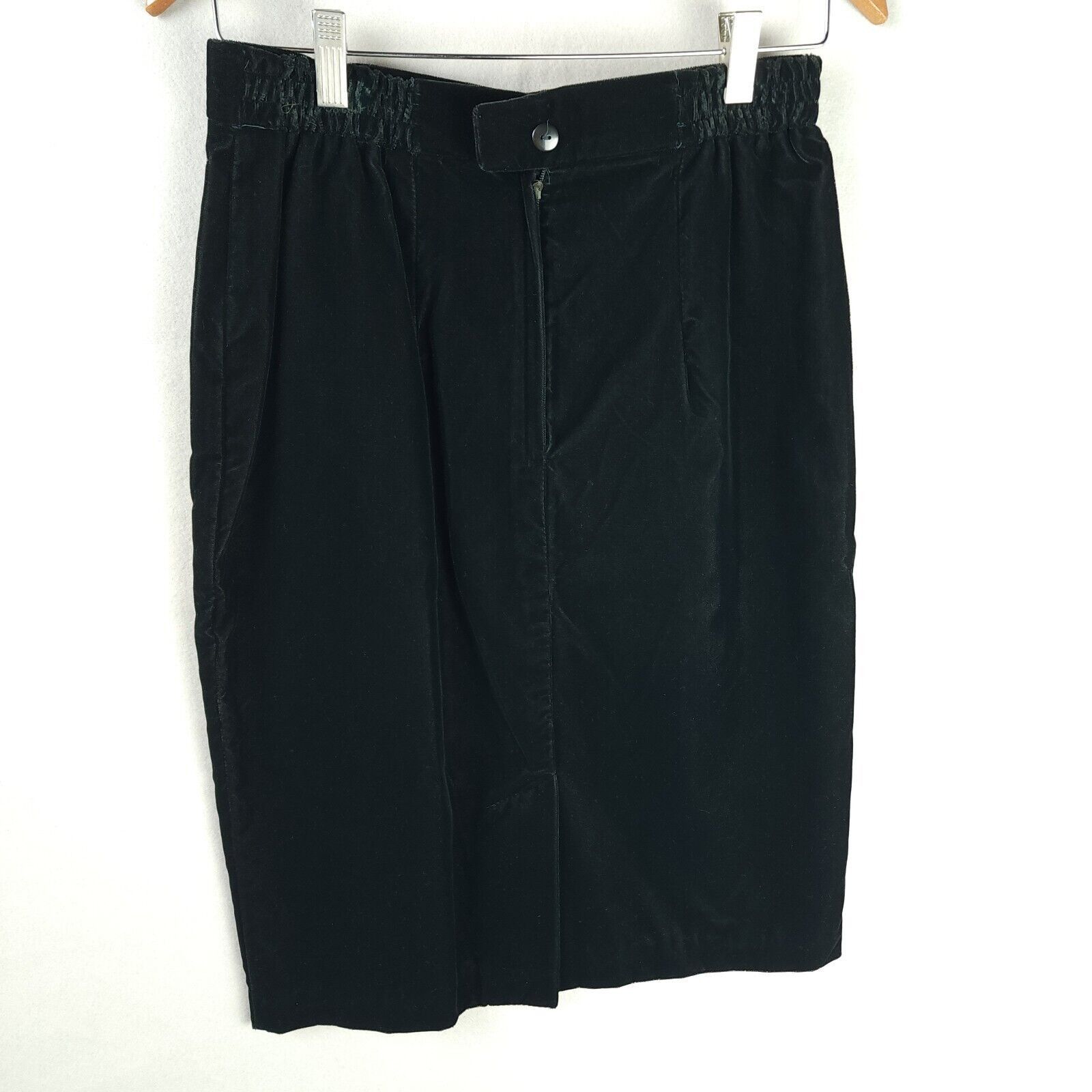 Vintage Norton McNaughton Green Velvet Skirt Size 10 Pencil Size 32" / US 10 / IT 46 - 1 Thumbnail