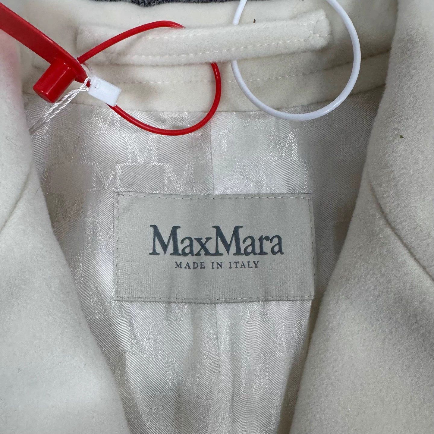 Max Mara MaxMara 101801 Cashmere Oversized DB Ivory 34 Coat Size XS / US 0-2 / IT 36-38 - 5 Thumbnail