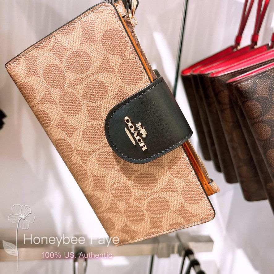 Coach Phone Wallet In Signature Canvas CW780 Size ONE SIZE - 1 Thumbnail