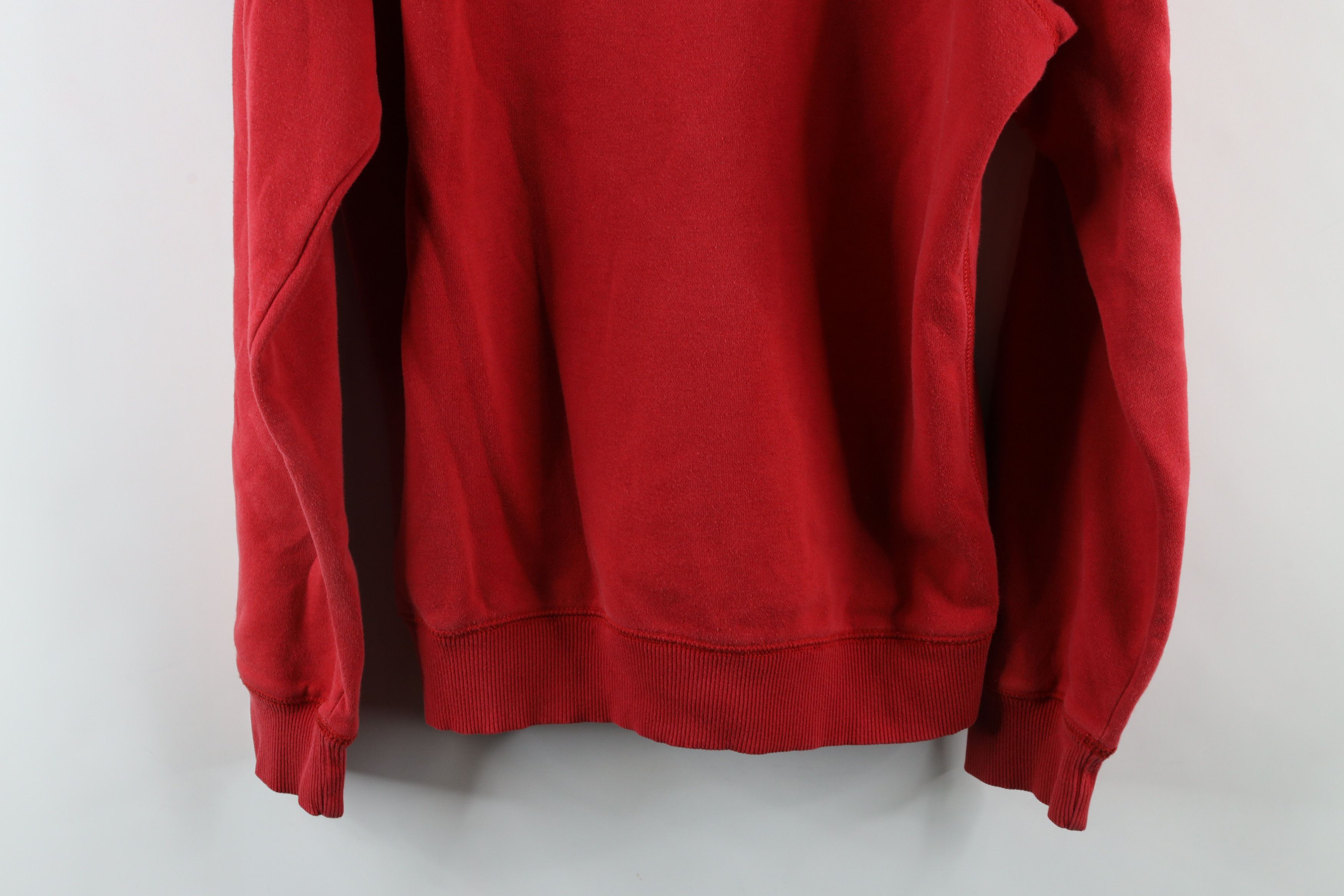 Nike × Vintage Vintage Nike Travis Scott Mini Swoosh Hoodie Sweatshirt Red Size US S / EU 44-46 / 1 - 11 Thumbnail
