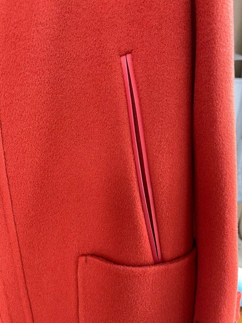 Loro Piana LORO PIANA Orange woolen coat with collar Size M / US 6-8 / IT 42-44 - 7 Thumbnail