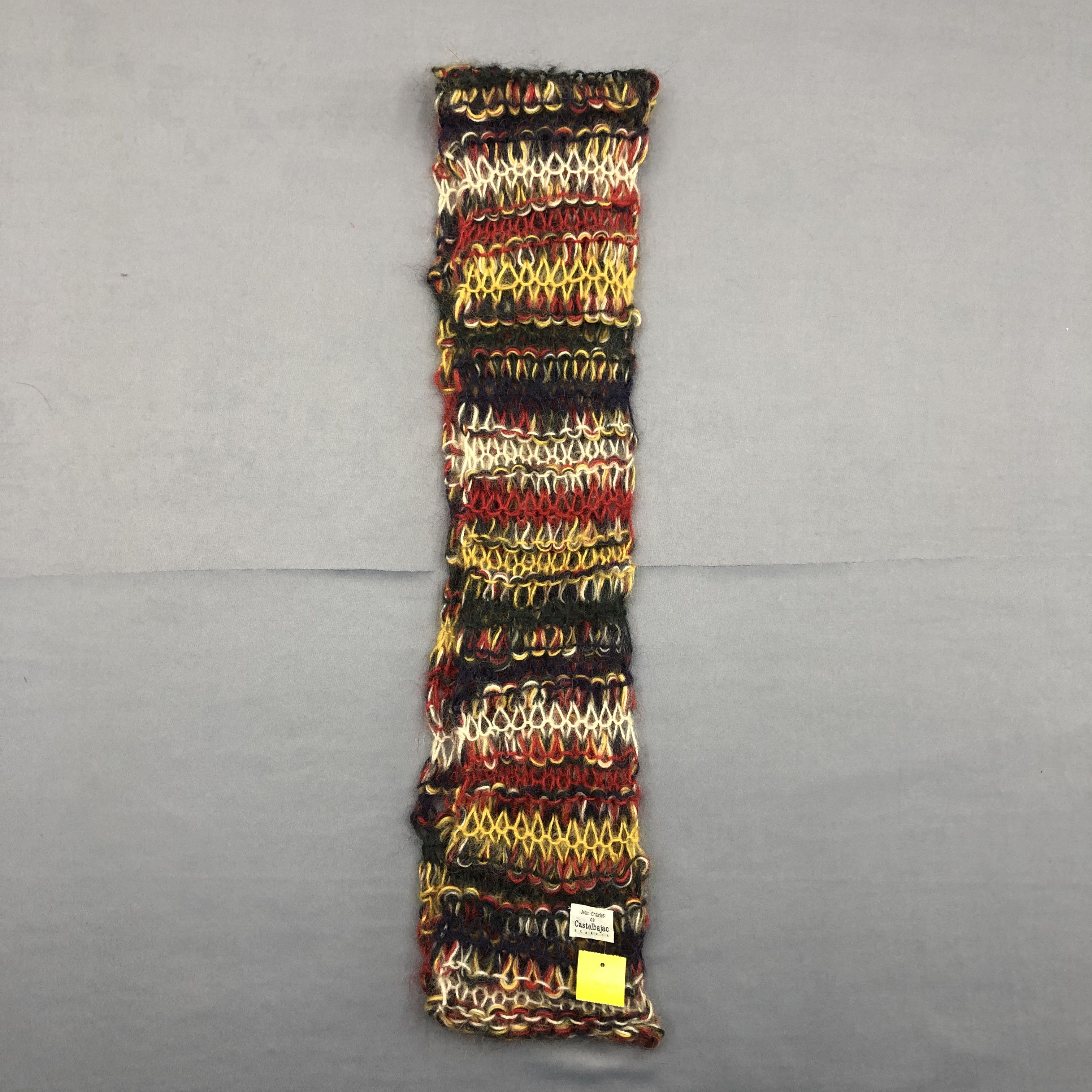 Jean Charles De Castelbajac × Vintage Vintage JC Castelbajac Scarf Ribbed Crochet Wool Scarves. Size ONE SIZE - 3 Thumbnail