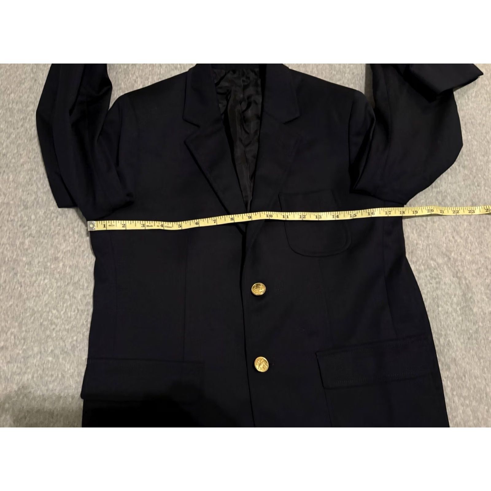 Brooks Brothers Brooks Brothers Blazer Wool/Elastane Navy Blue 16 Womens Single Breasted Buttoned Blazer Jacket Gold Button Size XXL / US 16-18 / IT 52-54 - 7 Thumbnail