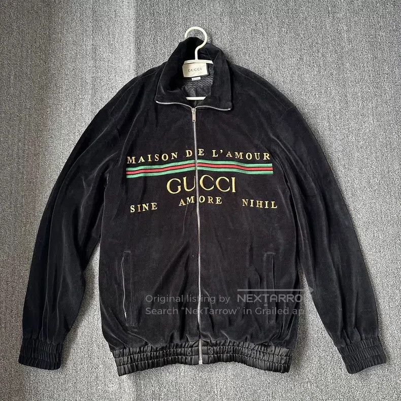 Gucci Gucci Black letter embroidery zipper casual jacket Size US XS / EU 42 / 0 - 1 Thumbnail