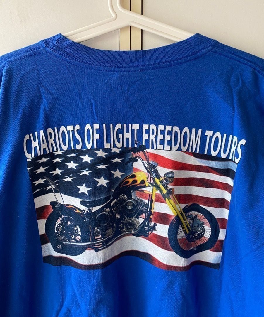 Gildan CHARIOT OF LIGHT FREEDOM TOUR LS T SHIRT Size US XXL / EU 58 / 5 - 4 Thumbnail