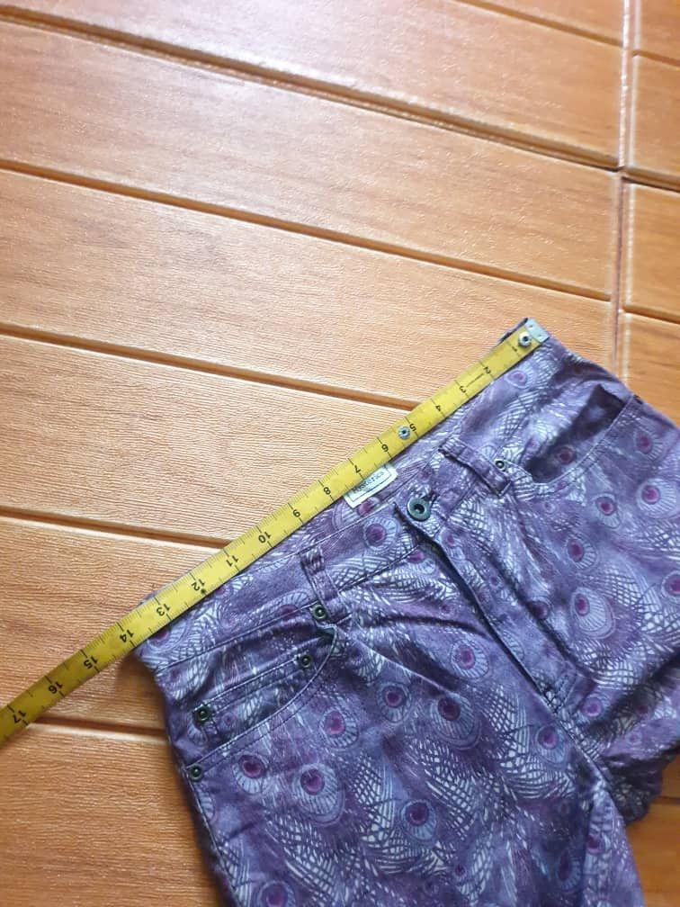 Hysteric Glamour 💥Hysteric Glamour Monogram peacock purple colour pant Size US 29 - 13 Thumbnail