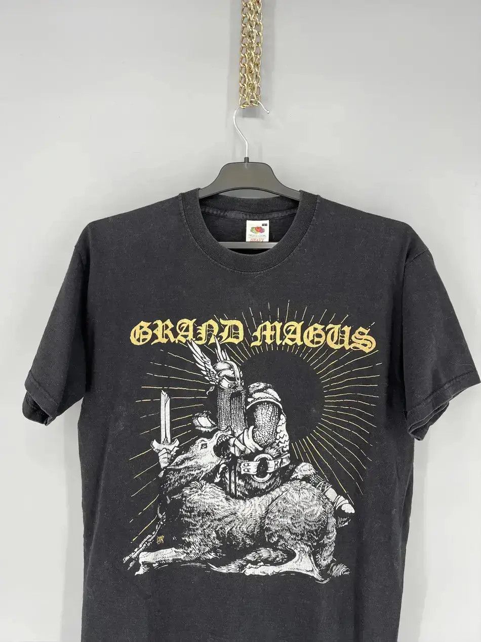 Band Tees Vintage Y2K Grand Magus Metal Band Grunge Faded Double Sided Size US M / EU 48-50 / 2 - 6 Thumbnail