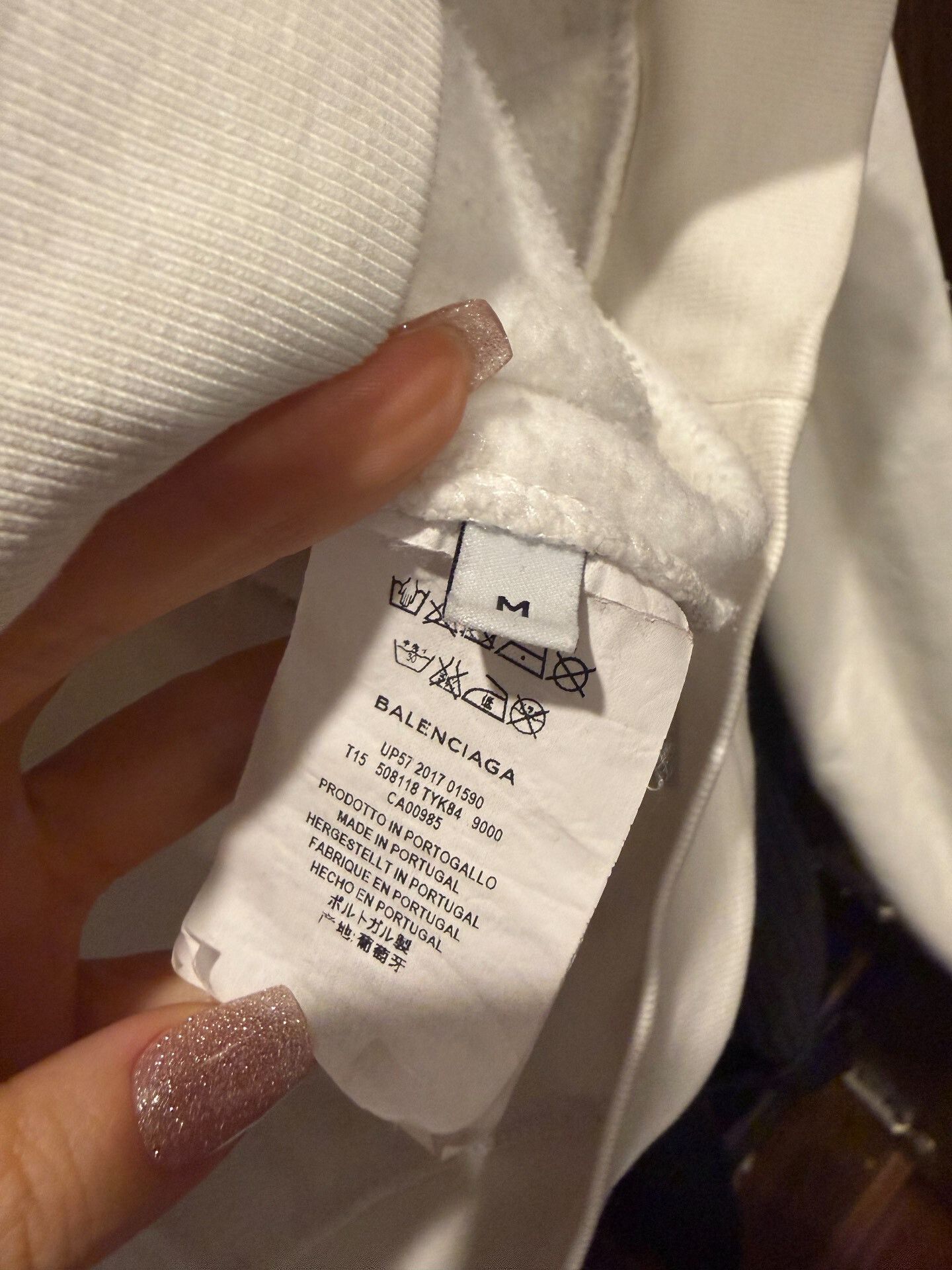 Balenciaga balenciaga classic logo hoodie in white Size US M / EU 48-50 / 2 - 5 Thumbnail