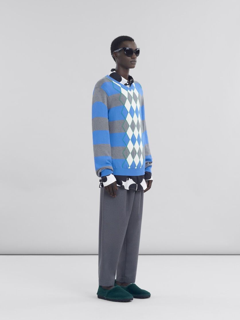 Marni o1f1d3z0326 Striped Sweater in Multicolor Size US M / EU 48-50 / 2 - 5 Thumbnail