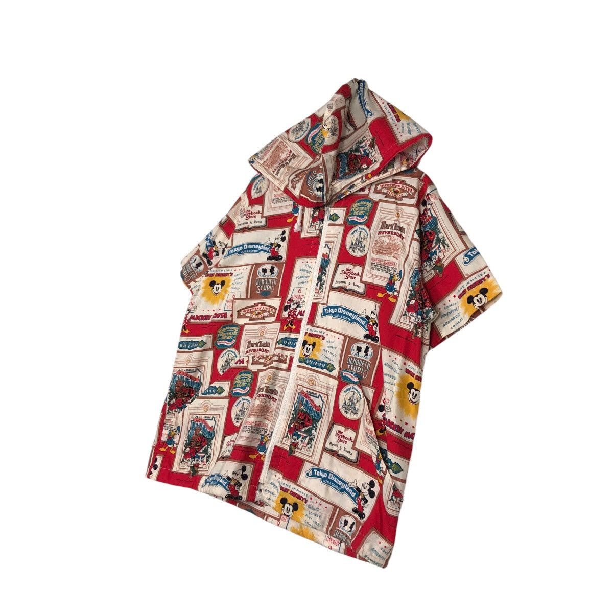 Cartoon Network 📌Short Sleeve Hoodie Jacket Tokyo Disneyland Overprint Size US M / EU 48-50 / 2 - 3 Thumbnail