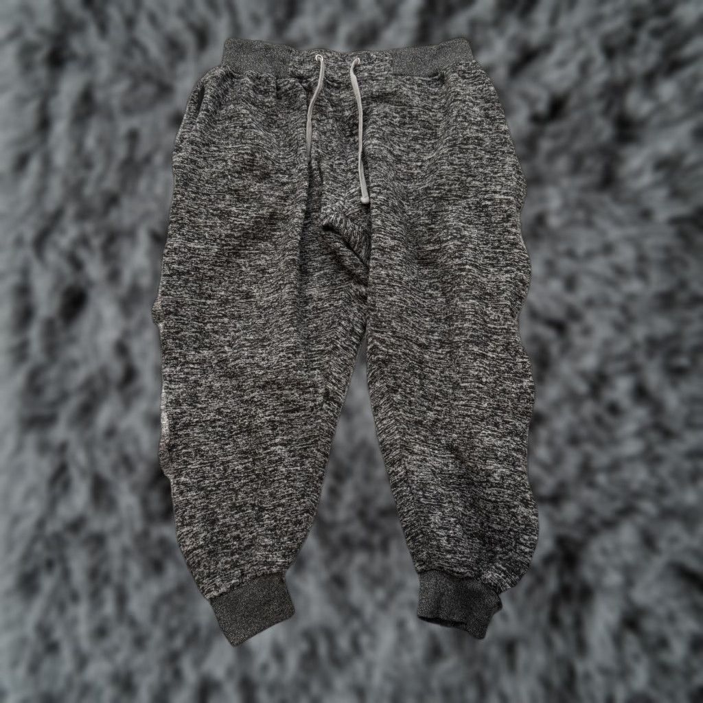 Vintage Chams Sweatpants Mens Large Gray Fleece Joggers Drawstring Waist Athletic Pants Casual Comfort Mens L Sweatpants Size US 33 - 1 Thumbnail