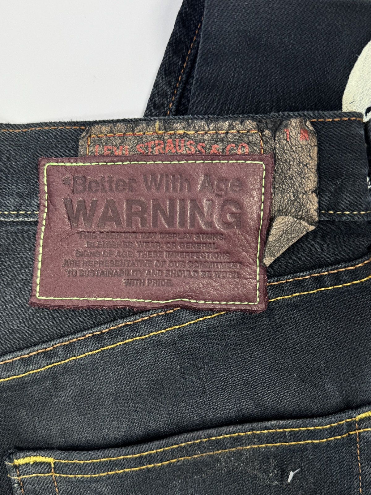 Better With Age x LEVI’S TOILE DENIM JEANS Size US 31 - 3 Thumbnail
