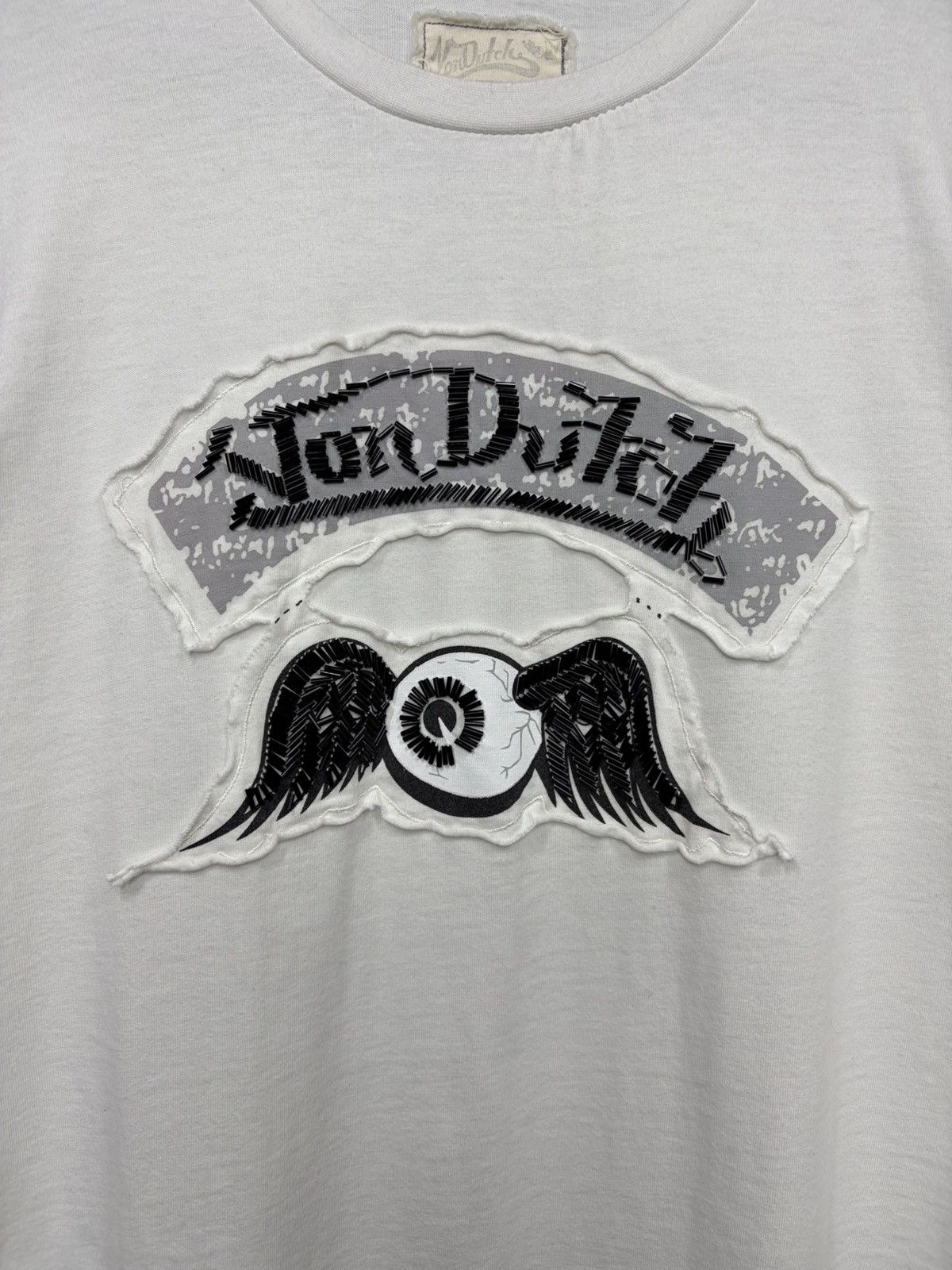 Von Dutch Vintage y2k Von Dutch White Longs-levee Embossed Logo Tee Size US XL / EU 56 / 4 - 7 Thumbnail