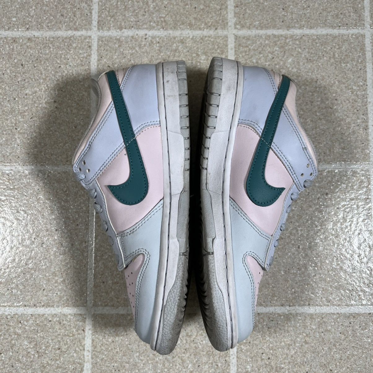Nike Nike Dunk Low Mineral Teal Shoes Grey Teal Pink Leather Size US 8.5 / IT 38.5 - 7 Thumbnail
