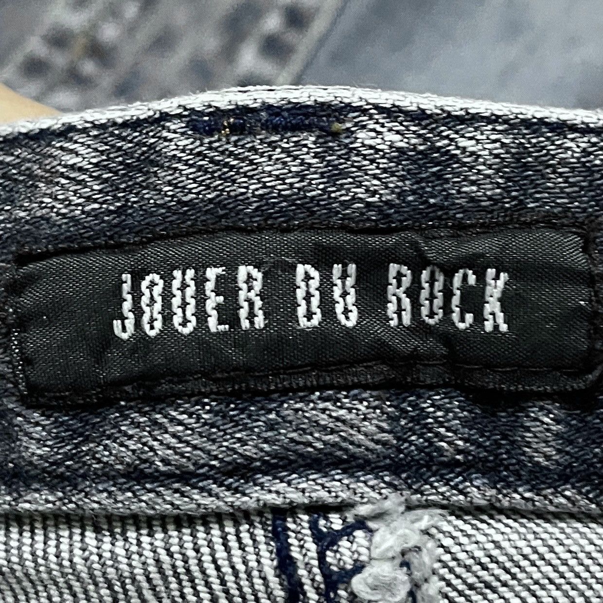 Le Grande Bleu (L.G.B.) Rare Vintage Japanese Brand Jouer Du Rock Flared Jeans 2000s Size US 29 - 9 Thumbnail