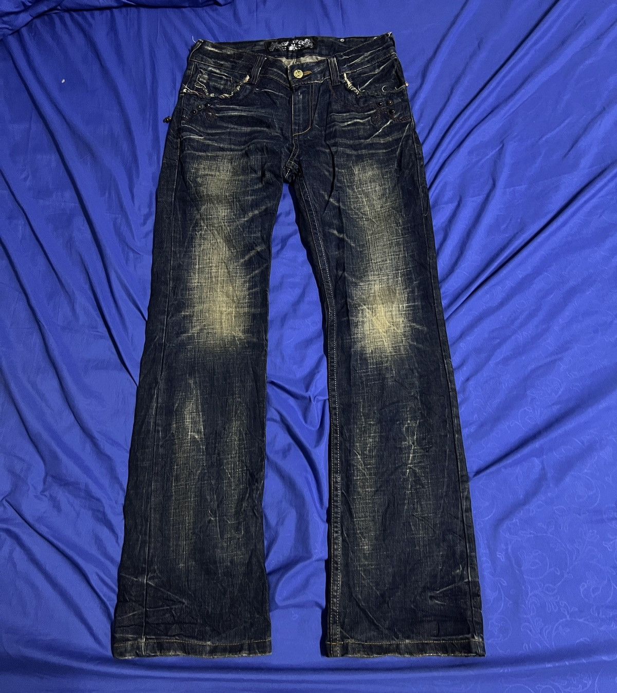 Designer × Japanese Brand REDPEPPER FLARED JEANS JAPANESE BRAND DENIM Size US 34 / EU 50 - 4 Thumbnail