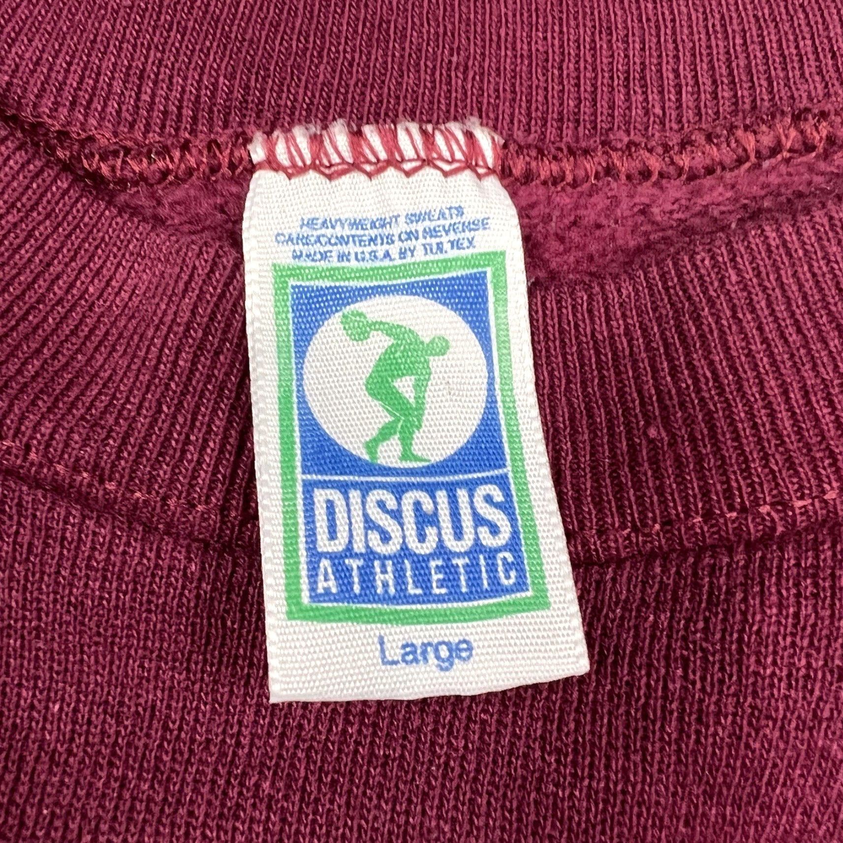 Vintage VINTAGE Discus Athletic Harvard Sweatshirt Adult Large Maroon Crewneck Cotton Blend USA Nike? Size US L / EU 52-54 / 3 - 5 Thumbnail