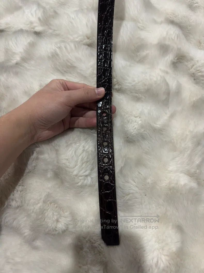 Saint Laurent Paris Saint Laurent Paris size 80 Embossed Belt Size ONE SIZE - 5 Thumbnail