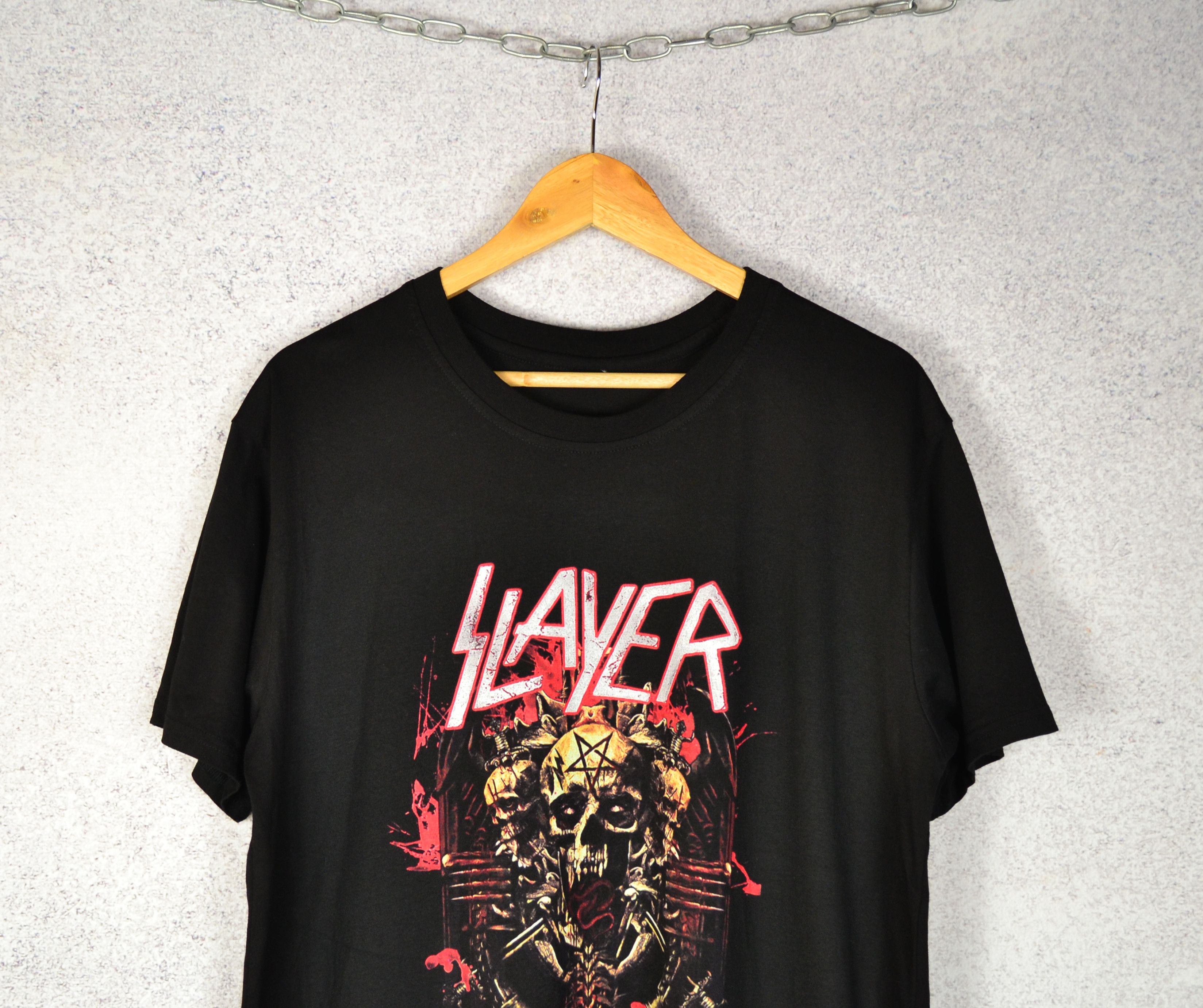 Band Tees × Slayer Slayer Final World Tour 2018 T-Shirt Band Tees Size US L / EU 52-54 / 3 - 2 Thumbnail
