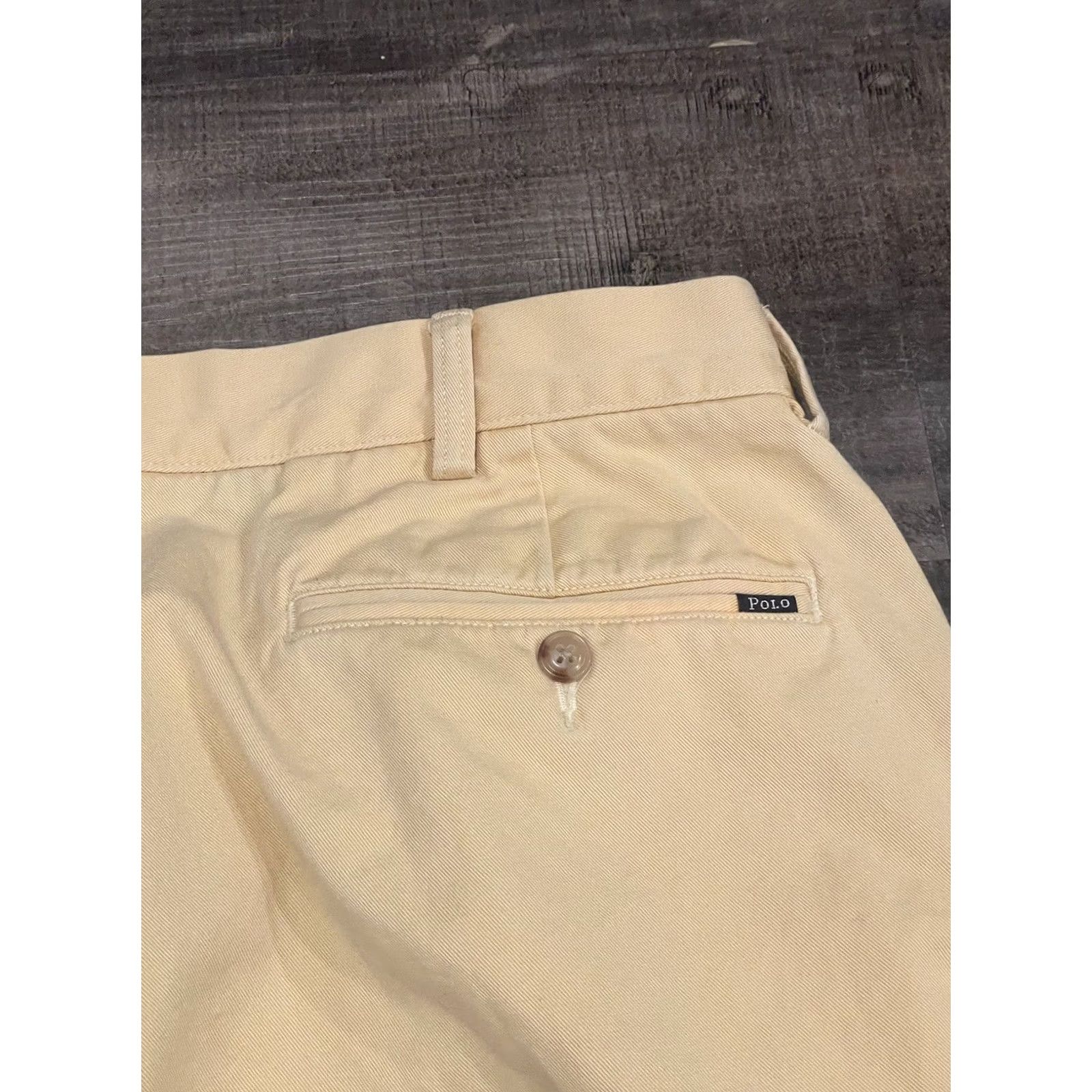Polo Ralph Lauren Polo Ralph Lauren Pants Mens 34x34 Yellow Classic Fit Distressed Polo Ralph Lauren Andrew Sullivan Chino Straight Front Button Zip Pockets Logo Size US S / EU 44-46 / 1 - 3 Thumbnail