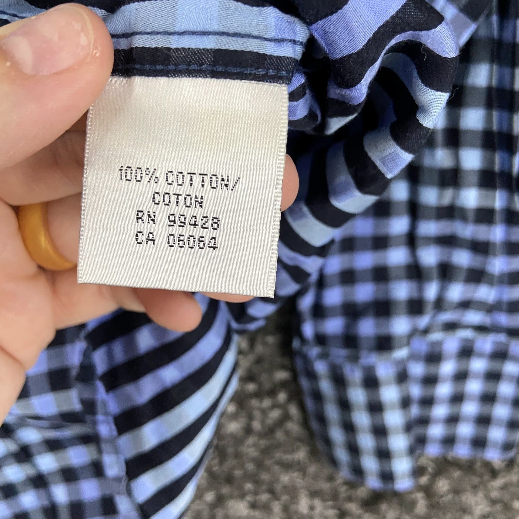 BUGATCHI Bugatchi Mens L Blue Plaid Classic Fit Long Sleeve Button-Up Shirt Size US L / EU 52-54 / 3 - 7 Thumbnail