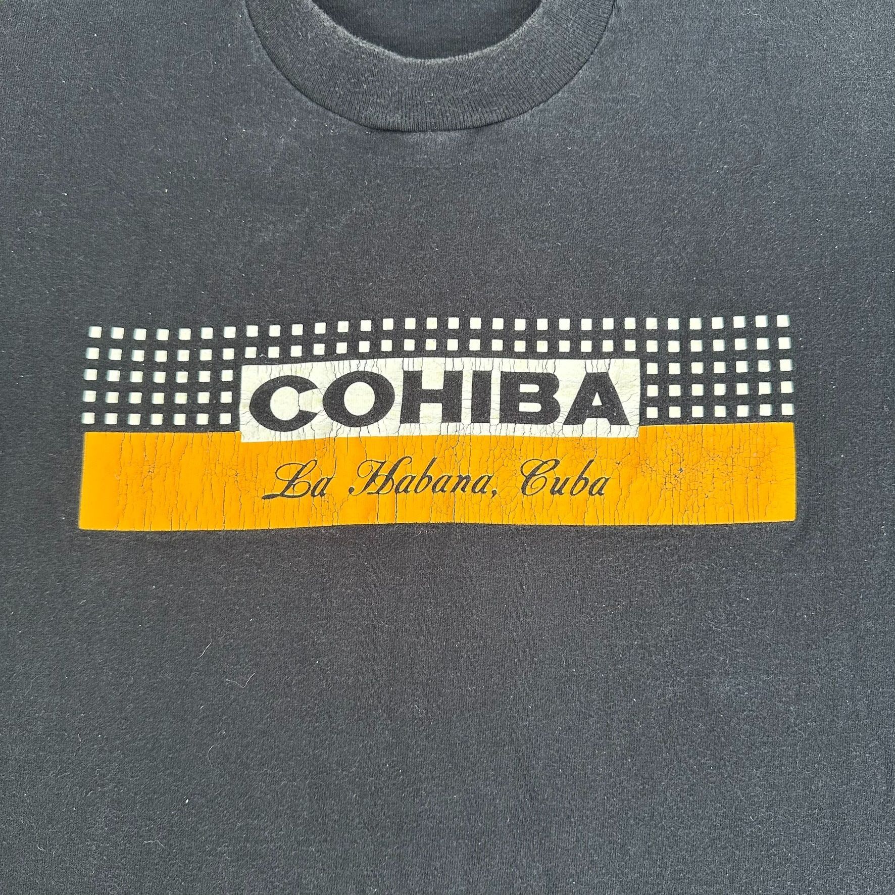 Fruit Of The Loom Vintage 90s Cohiba Habana Cuban Cigar T-Shirt Single Stitch Size US L / EU 52-54 / 3 - 2 Thumbnail