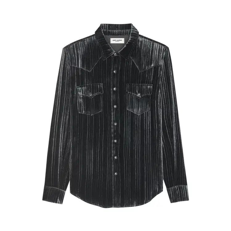 Saint Laurent Paris o1bcso1str0924 Classic Western Shirts in Black Size US XS / EU 42 / 0 - 1 Preview