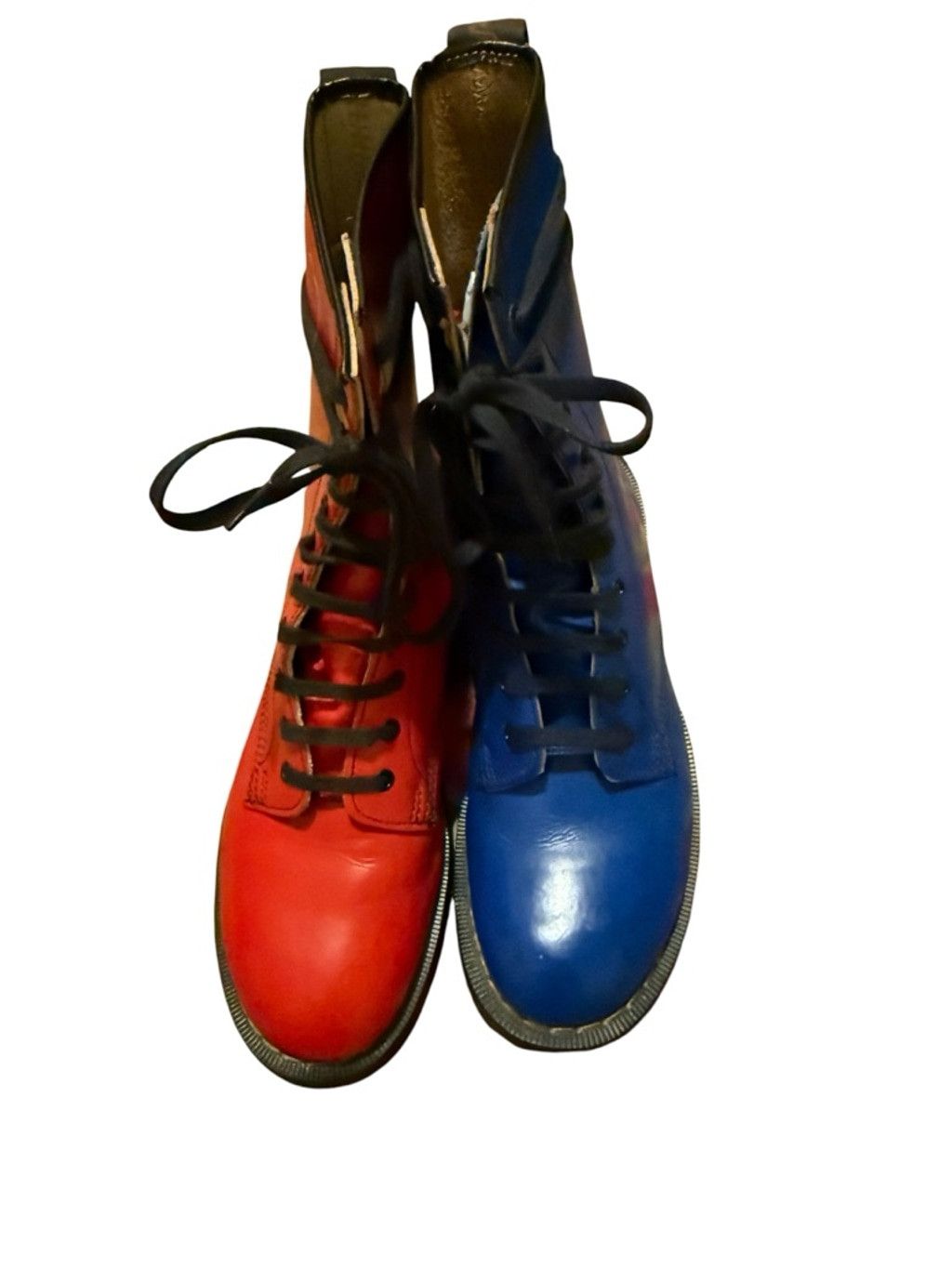 Dr. Martens Hawkins VTG MIE NO1 Boots Size 8 Red and Blue Size US 8 / IT 38 - 3 Thumbnail
