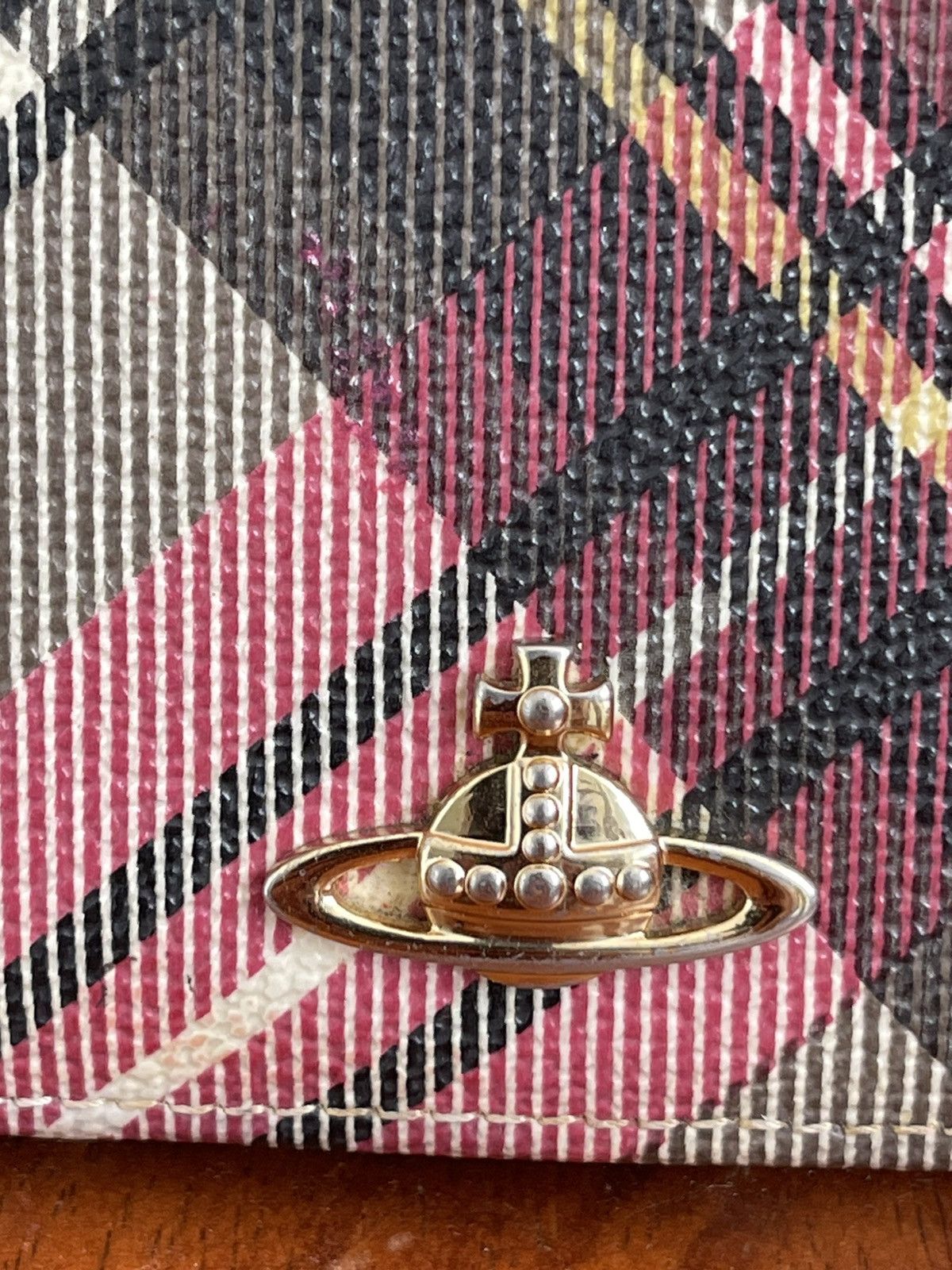 Vivienne Westwood Vivienne Westwood Orb Plaid Long Wallet Size ONE SIZE - 3 Thumbnail
